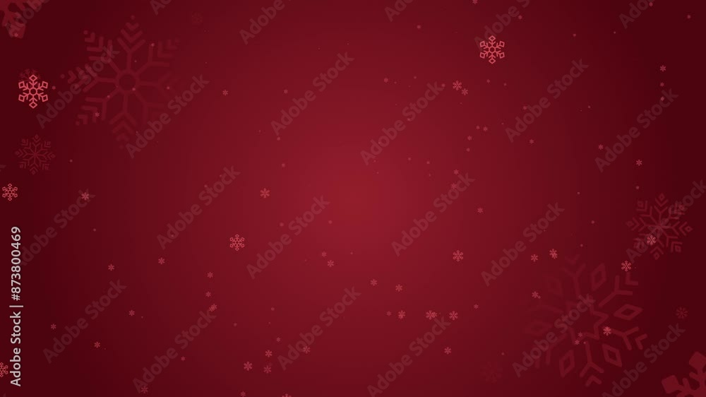 4K Festive Red Background with Snowflakes | Snowfall with Spinning Snowflakes | Radial Gradient with Bright Center and Dark Edges | Loopable Holiday Animation 4K Festive Red Background with Snowflakes | Snowfall with Spinning Snowflakes | Radial Gradient with Bright Center and Dark Edges | Loopable Holiday Animation