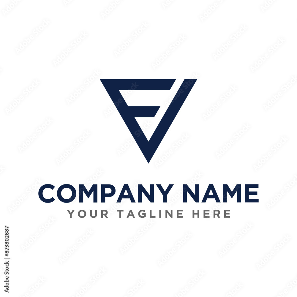 Letter EV Logo Design Letter EV Logo Design