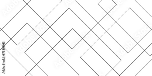 Abstract industrial Design random lines black on white background.Geometric seamless minimalist pattern with straight lines design.luxury black geometric random chaotic lines.squares and triangle line