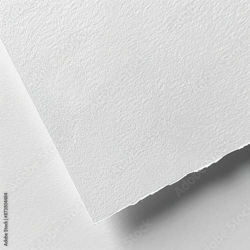 Close-up of textured paper edge with shadow and space.