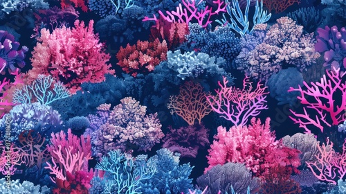 Vibrant Coral Reef Undersea Landscape