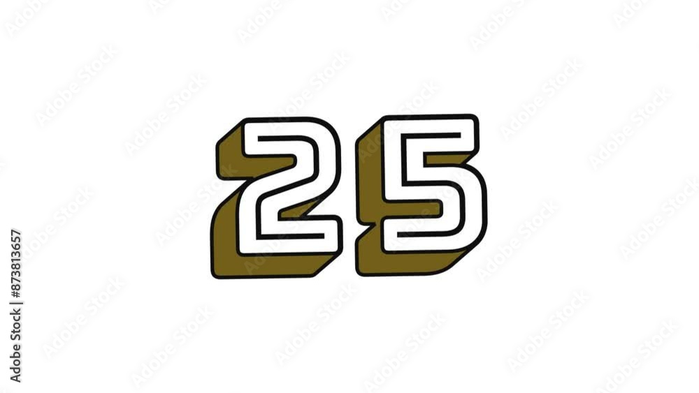 30 Seconds simple 3D Pop Blocky Font Countdown Timer. Gold on White bg. Numbers are animated in a cute and playful way while counting down. Font with shadow and outline. Modern and retro design 30 Seconds simple 3D Pop Blocky Font Countdown Timer. Gold on White bg. Numbers are animated in a cute and playful way while counting down. Font with shadow and outline. Modern and retro design
