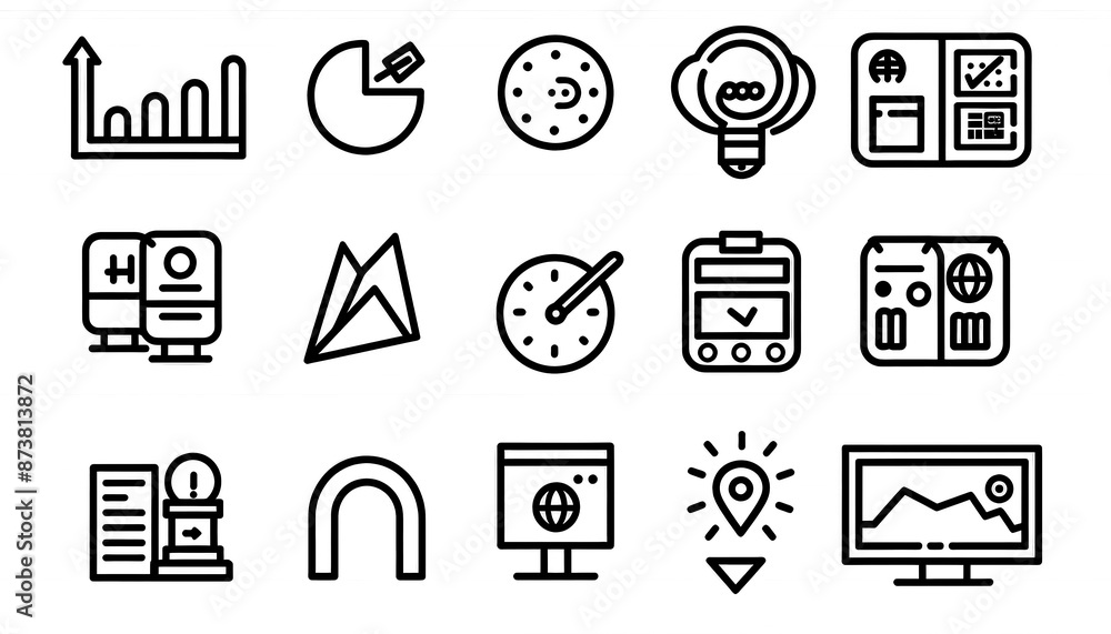 Business Icon Minimal, Simple Logo Business Icon Minimal, Simple Logo