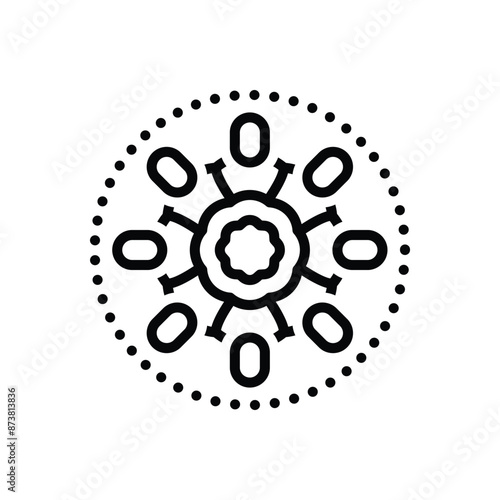 Black line icon for unity