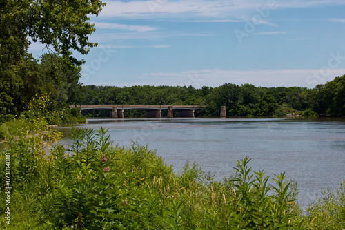 Canvas-taulu Beautiful Maumee river in Ohio