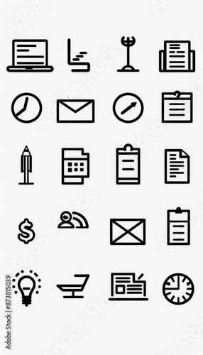 Business Icon Minimal, Simple Logo