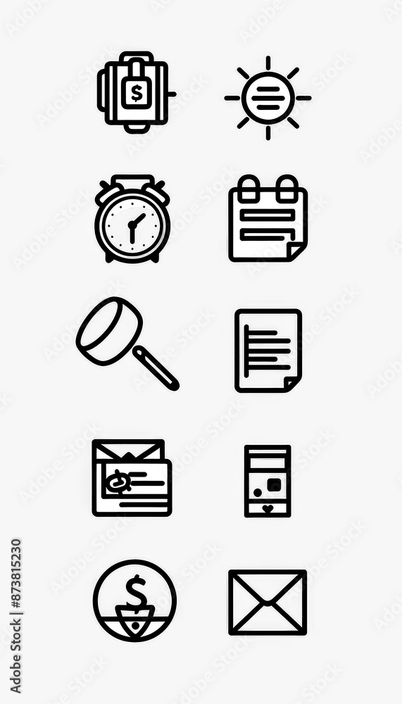 Business Icon Minimal, Simple Logo Business Icon Minimal, Simple Logo