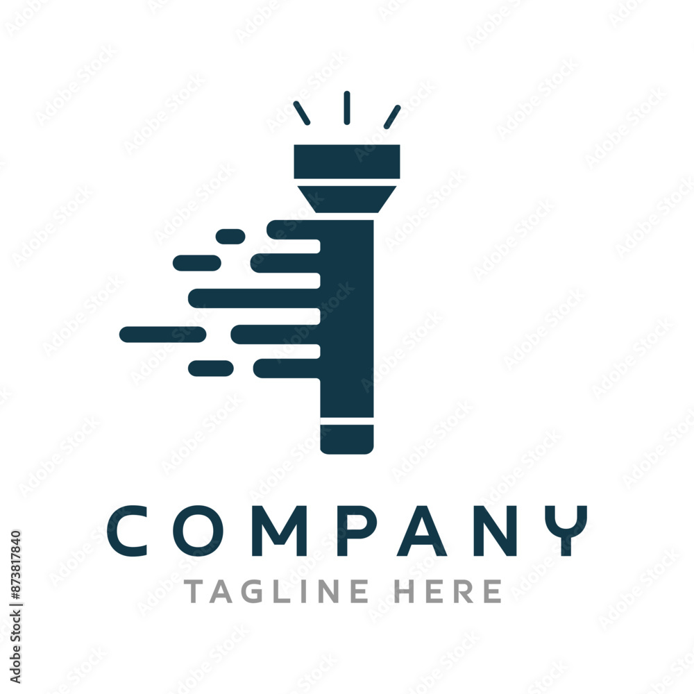 Obraz premium Flashlight Logo Design