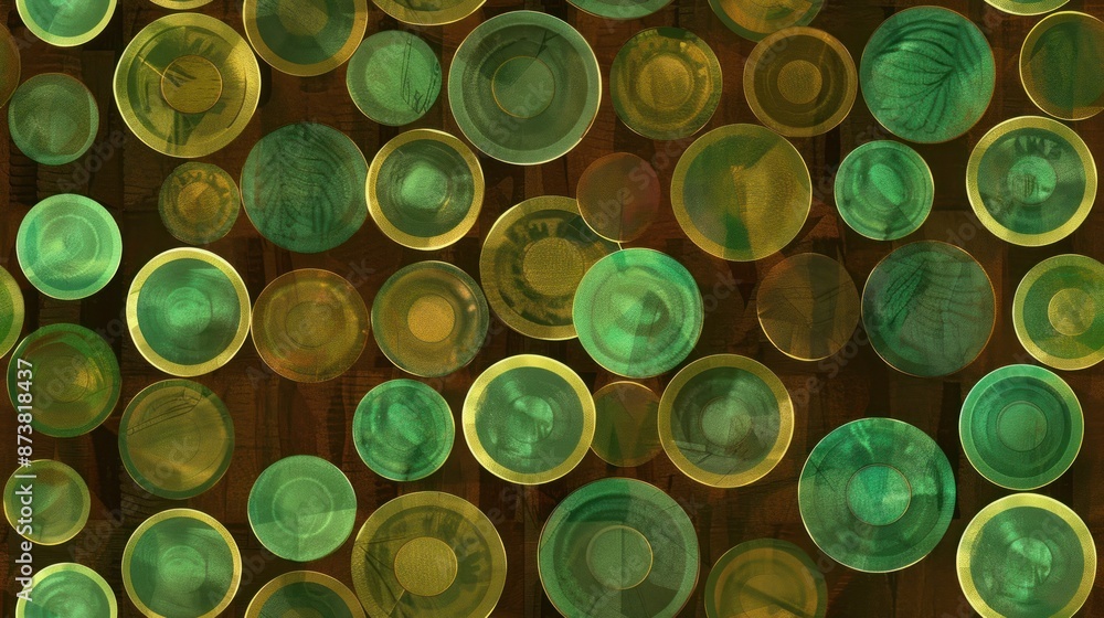 Abstract Pattern of Circular Shapes Abstract Pattern of Circular Shapes