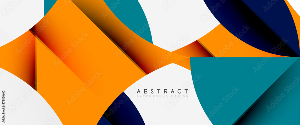Minimal geometric elements on white. Petals, round triangles, star Minimal geometric elements on white. Petals, round triangles, star