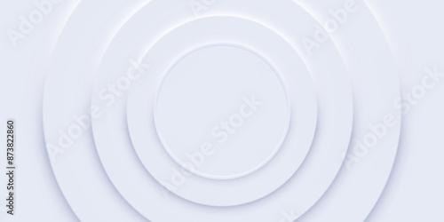 Abstract blue circle background, vector layout design for presentation, flyer, poster, banner. Geometric illustration.