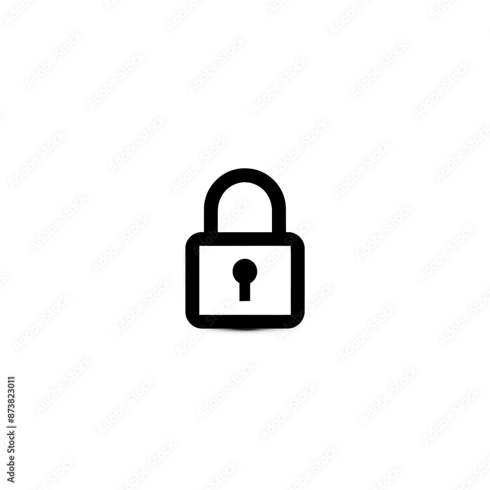 Lock Icon Minimal, Simple Logo Lock Lock Icon Minimal, Simple Logo Lock