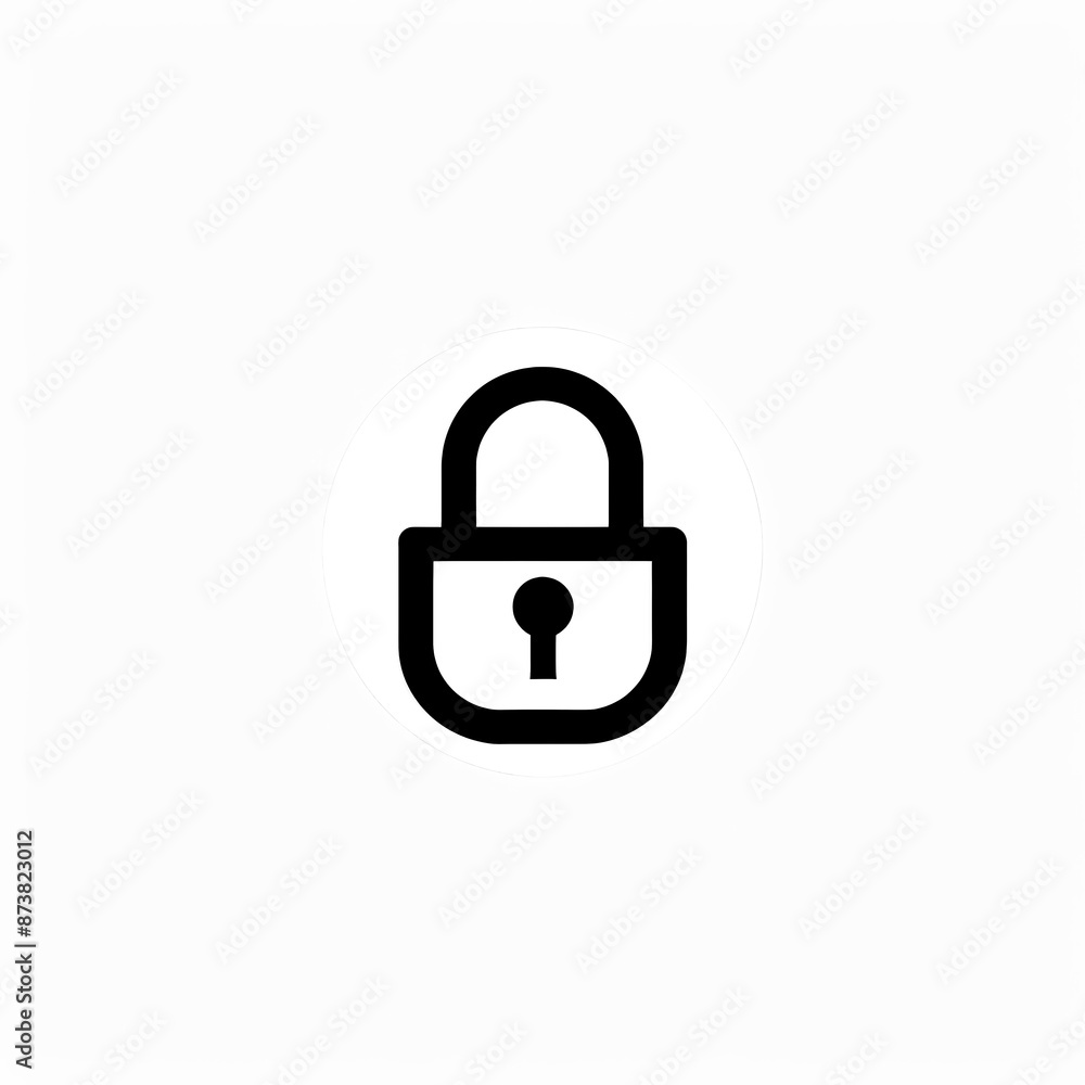 Lock Icon Minimal, Simple Logo Lock Lock Icon Minimal, Simple Logo Lock