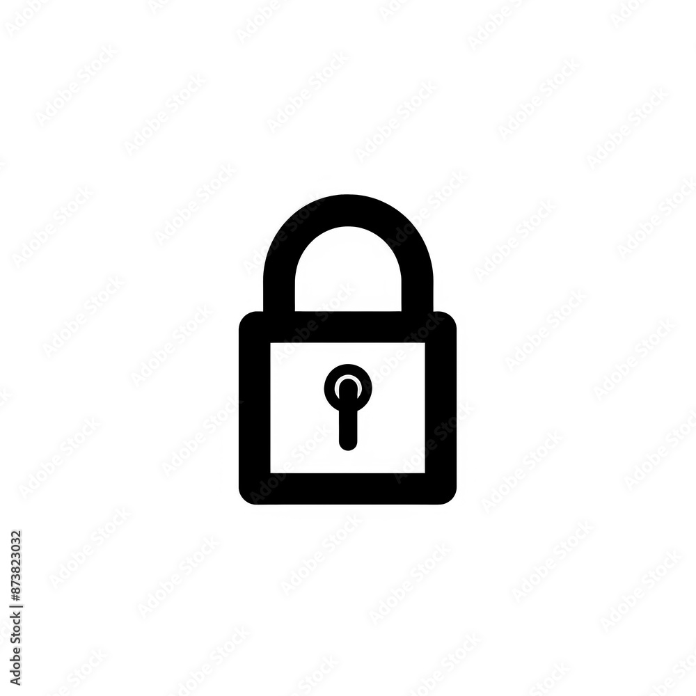 Lock Icon Minimal, Simple Logo Lock Lock Icon Minimal, Simple Logo Lock