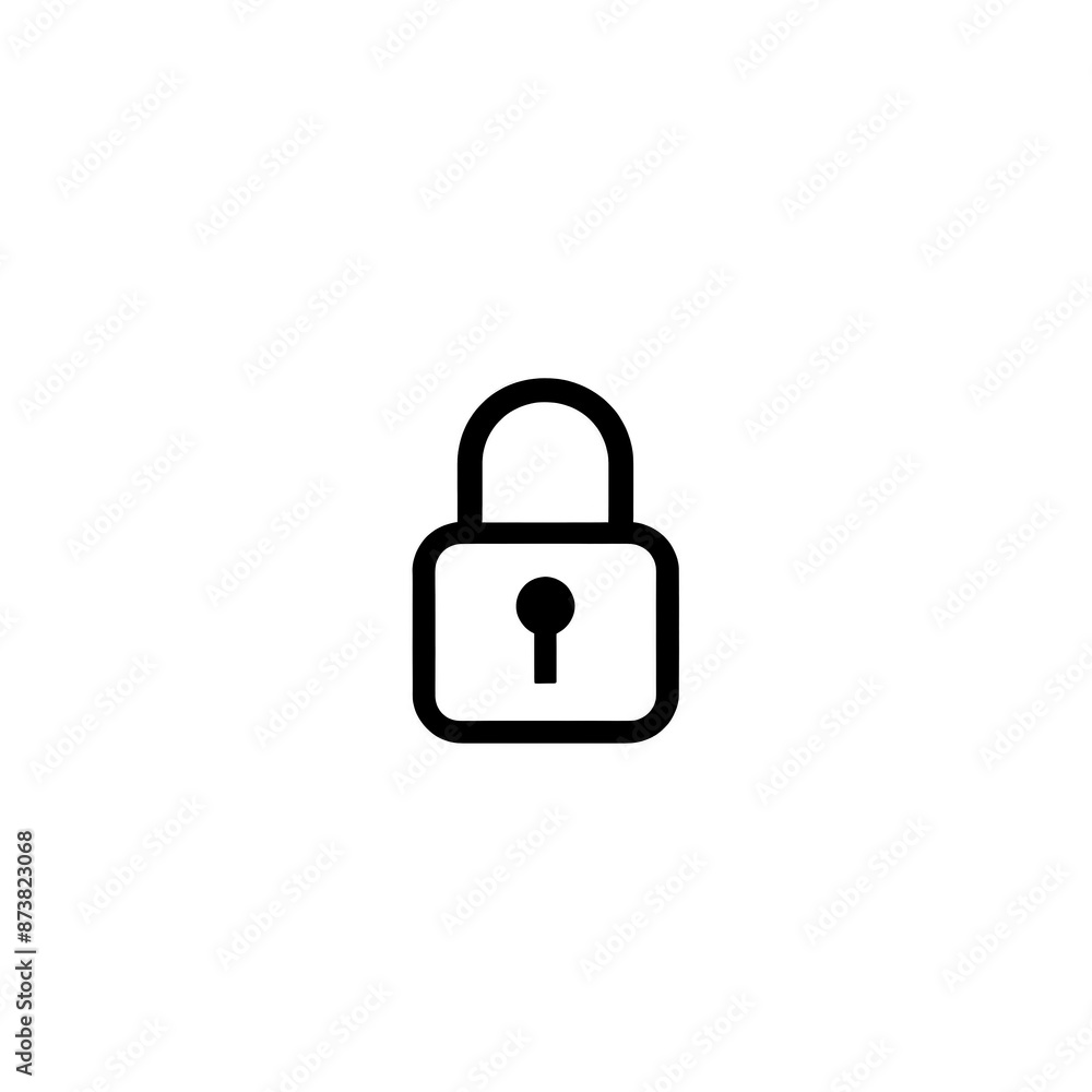 Lock Icon Minimal, Simple Logo Lock Lock Icon Minimal, Simple Logo Lock