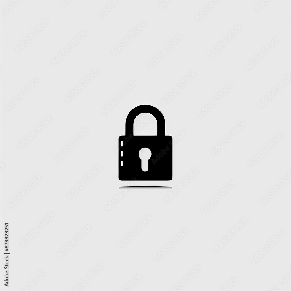 Lock Icon Minimal, Simple Logo Lock Lock Icon Minimal, Simple Logo Lock