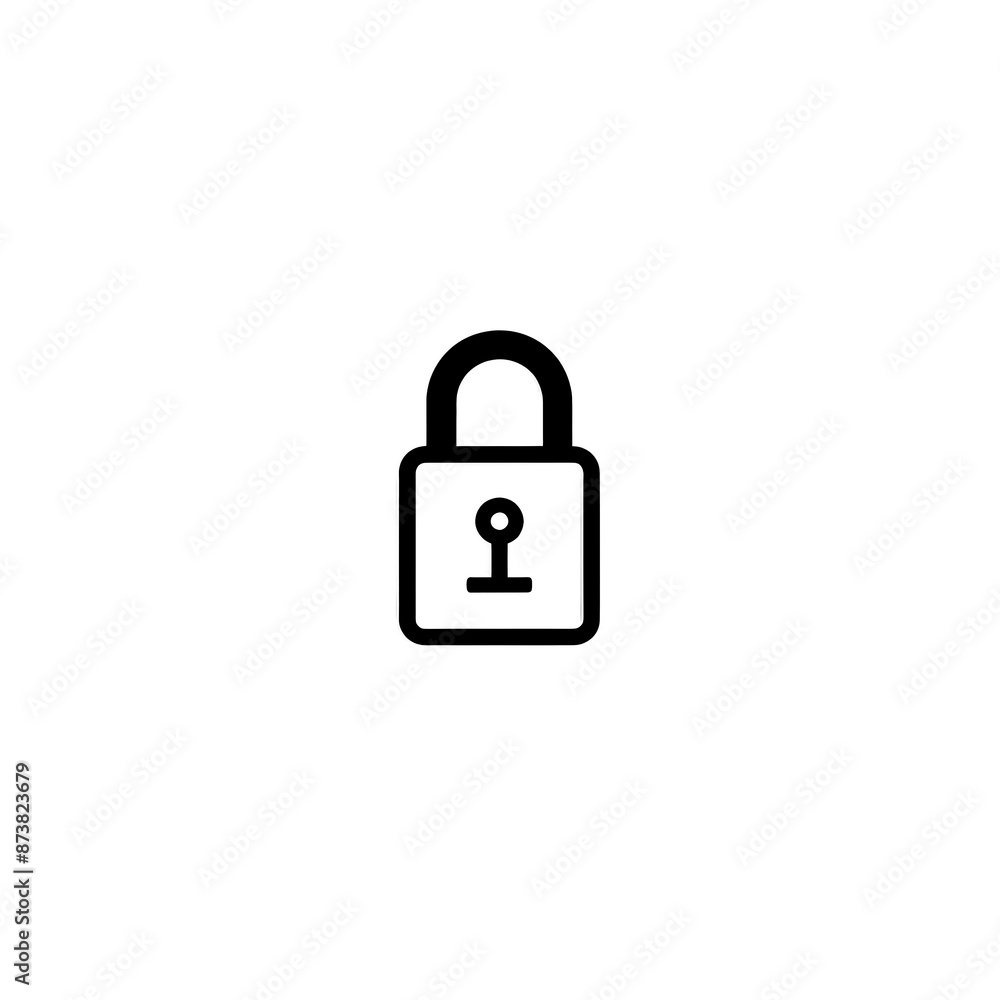 Lock Icon Minimal, Simple Logo Lock Lock Icon Minimal, Simple Logo Lock