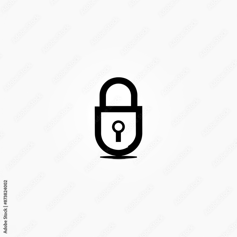 Lock Icon Minimal, Simple Logo Lock Lock Icon Minimal, Simple Logo Lock