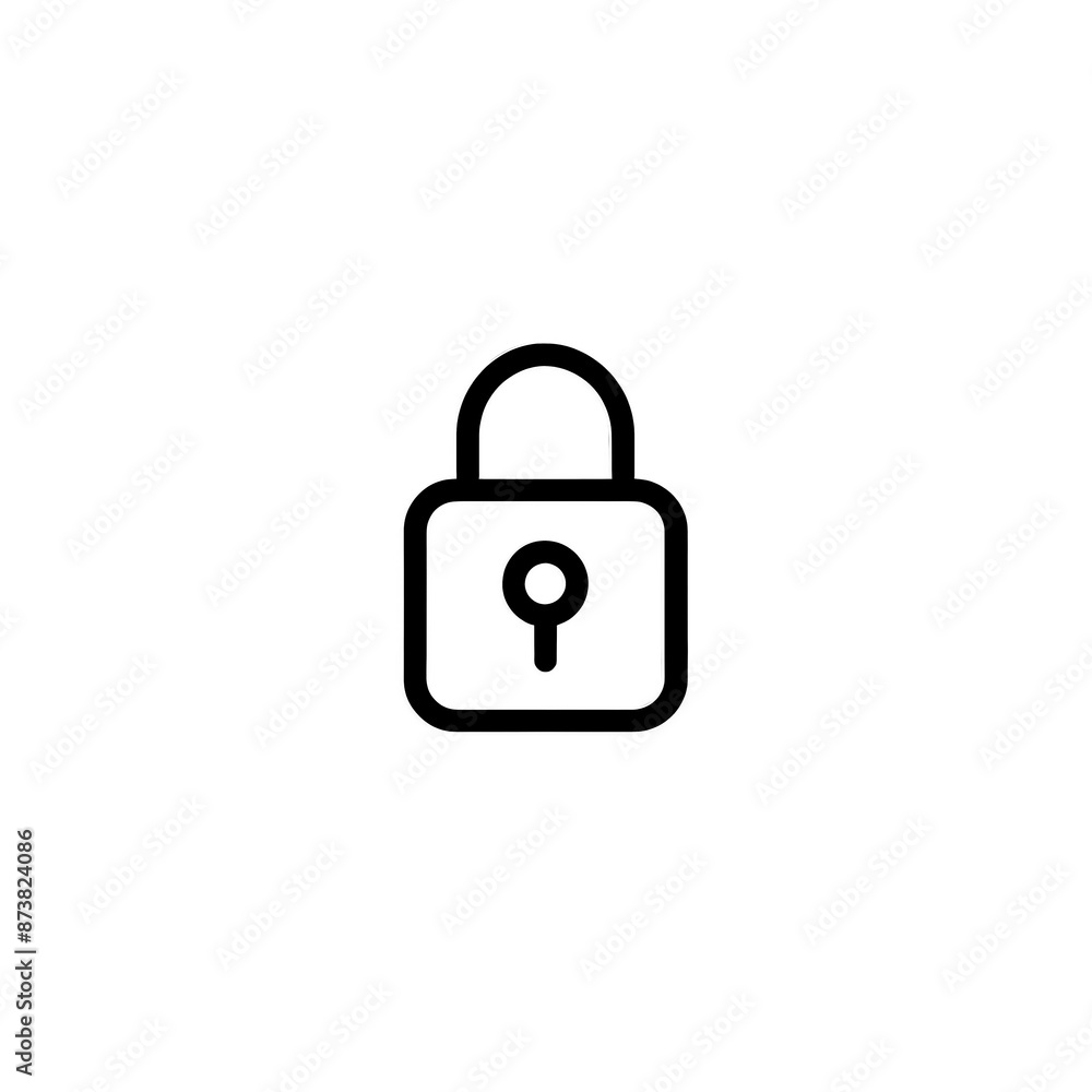 Lock Icon Minimal, Simple Logo Lock Lock Icon Minimal, Simple Logo Lock