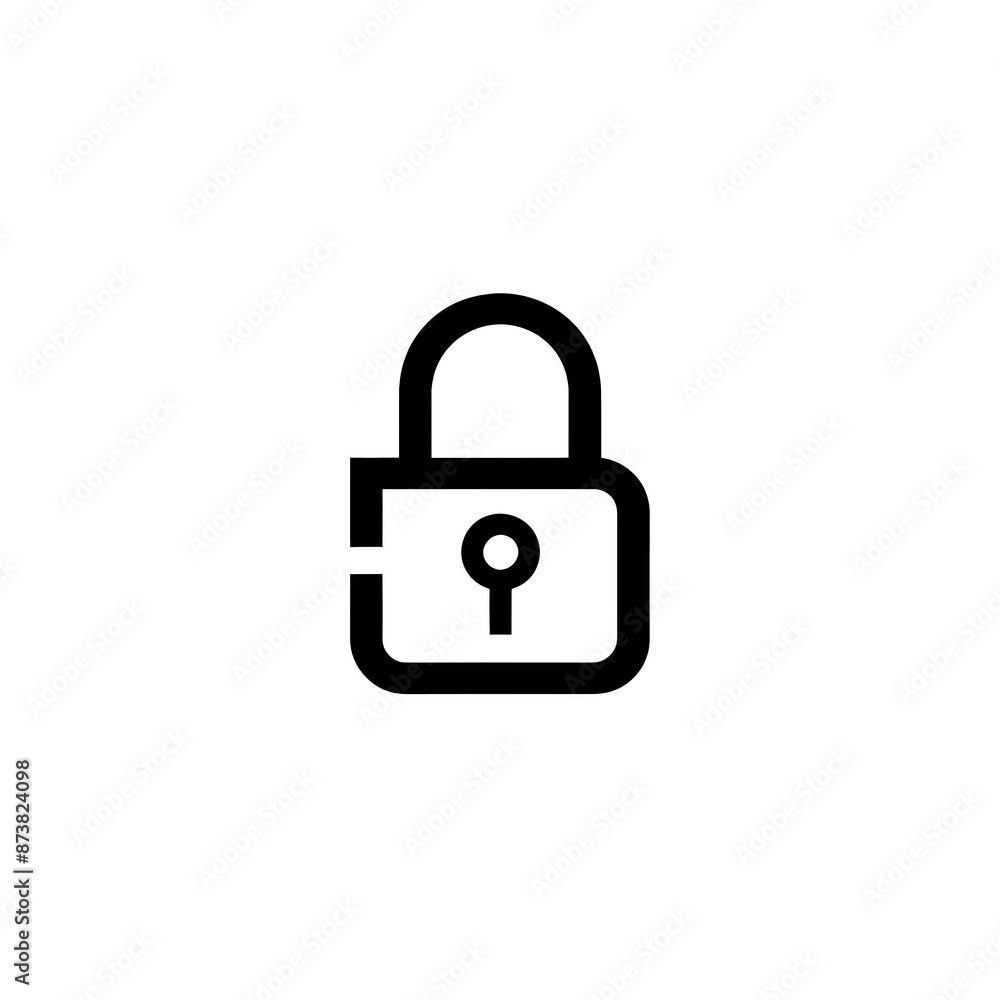 Lock Icon Minimal, Simple Logo Lock Lock Icon Minimal, Simple Logo Lock