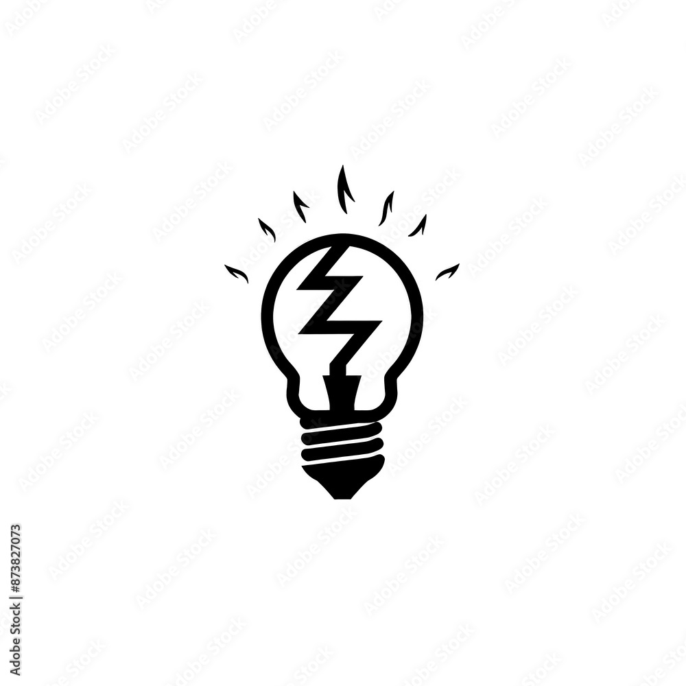 Lightbulb Icon Minimal, Simple Logo Lightbulb Icon Minimal, Simple Logo