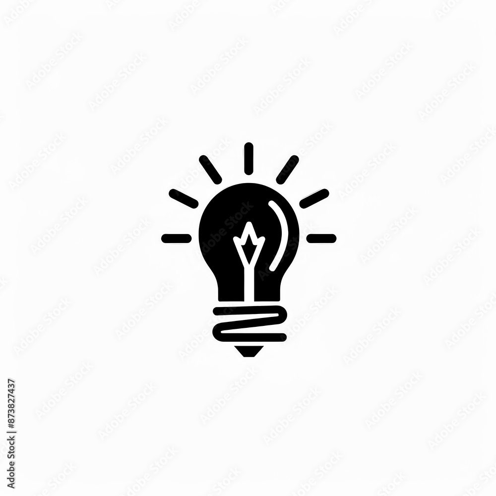Lightbulb Icon Minimal, Simple Logo Lightbulb Icon Minimal, Simple Logo