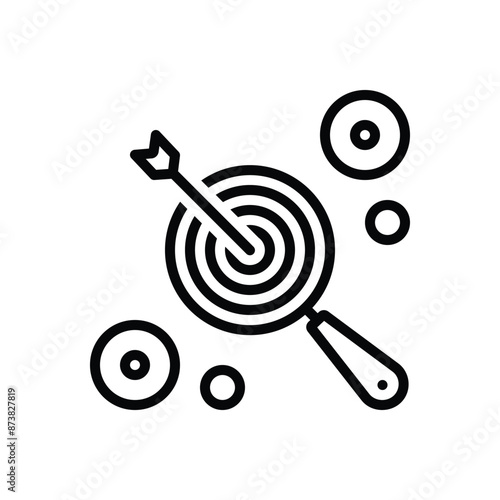 Black line icon for niche