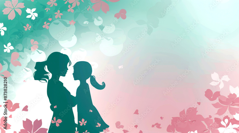 vector art background mother day theme plant and flower tropical vector art background mother day theme plant and flower tropical