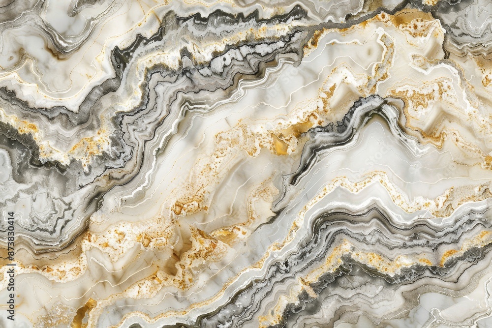Detailed view of elegant white and gray marbled surface with intricate patterns, An elegant marble texture in shades of white and gray Detailed view of elegant white and gray marbled surface with intricate patterns, An elegant marble texture in shades of white and gray