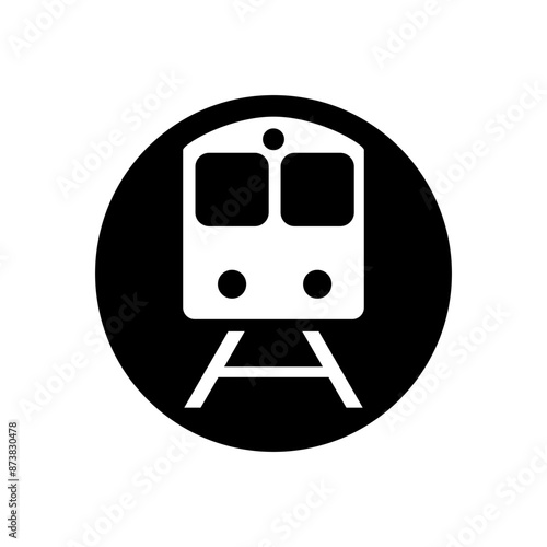 Train vector icon. tram illustration sign. travel symbol. public transport logo.