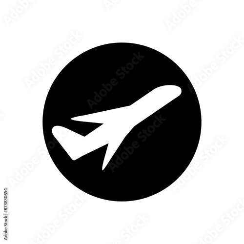 Air flight vector icon. route illustration sign. air tickets symbol. travel logo or mark.