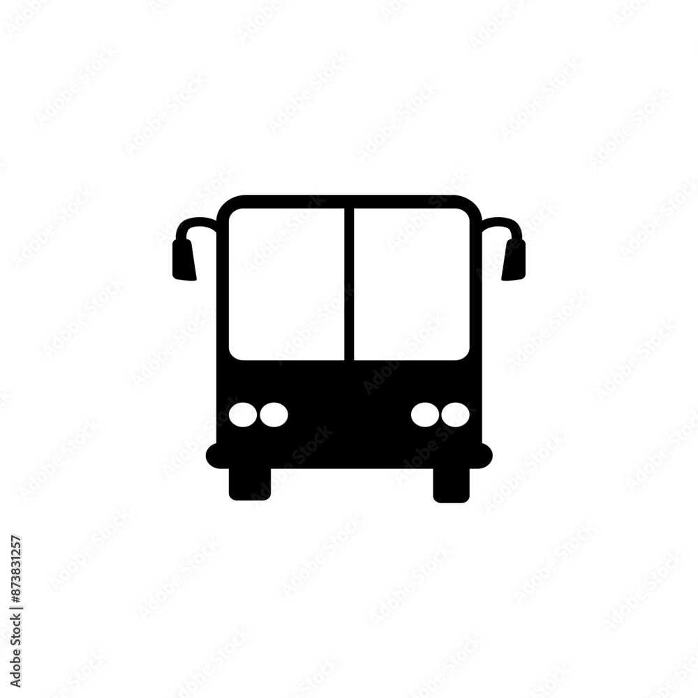 Bus vector icon. School Bus illustration sign. Public transport symbol. Bus vector icon. School Bus illustration sign. Public transport symbol.