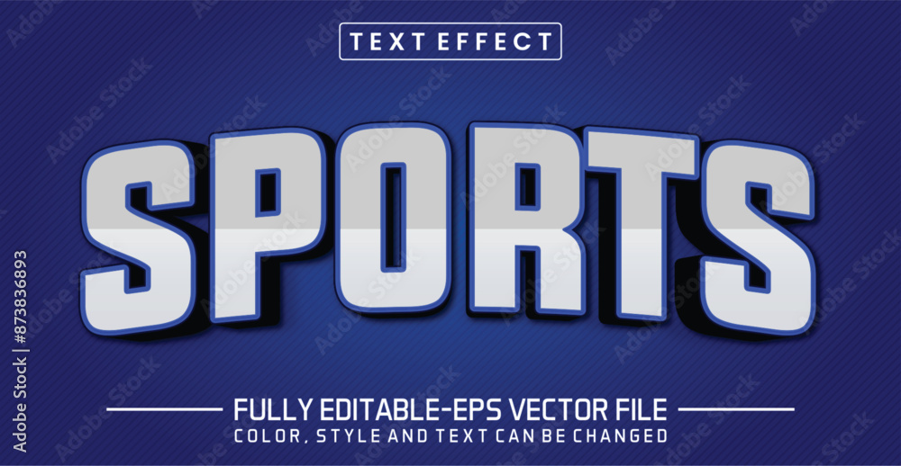 Sports  font Text effect editable