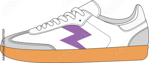 sneakers vector illustration