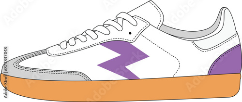 sneakers vector illustration