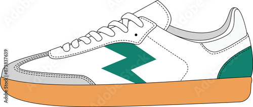 sneakers vector illustration