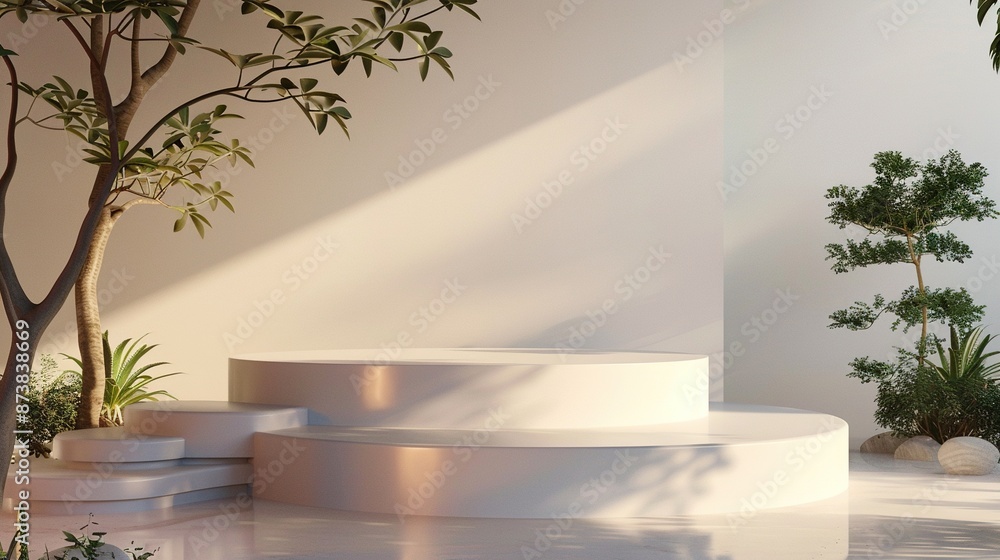 cylinder podium with aestetic background cylinder podium with aestetic background