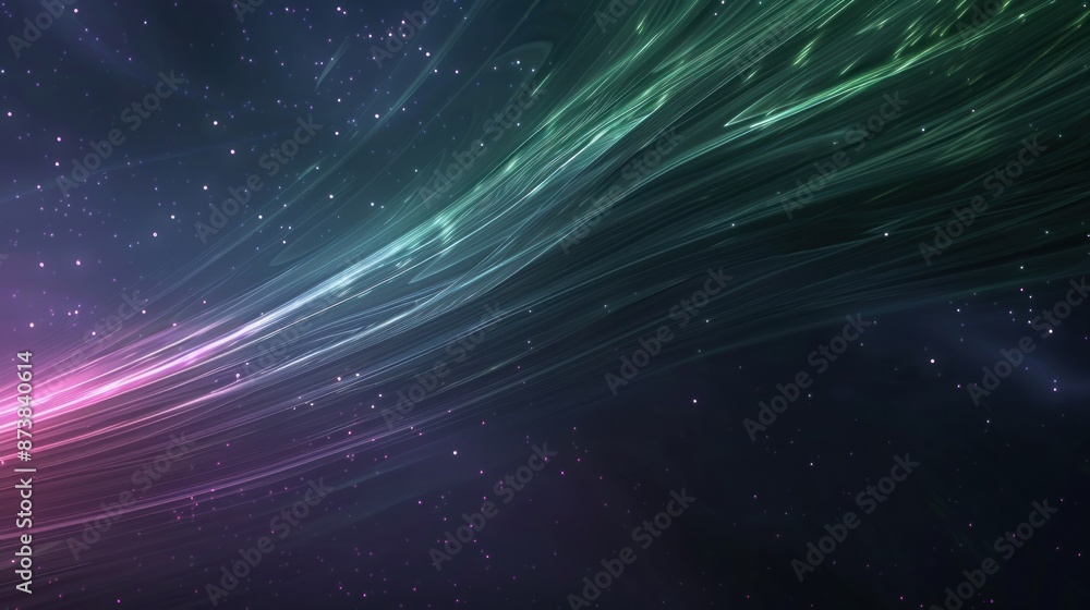 Abstract Space Background with Flowing Lines Abstract Space Background with Flowing Lines