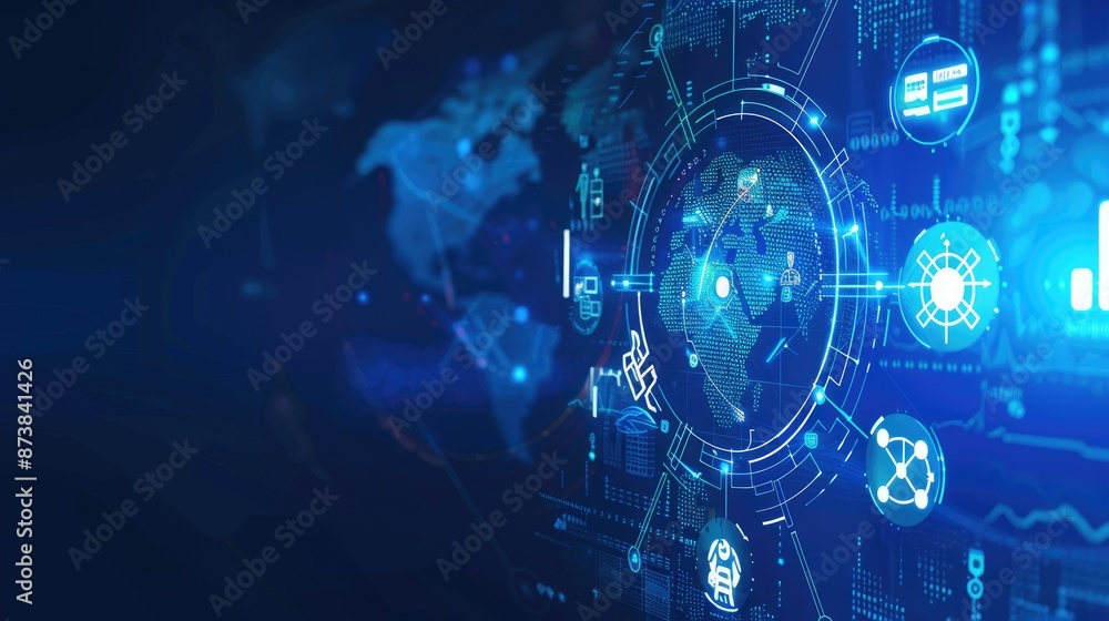 Digital abstract health science, modern medical technology concept world icon, Digital abstract health science, modern medical technology concept world icon,
