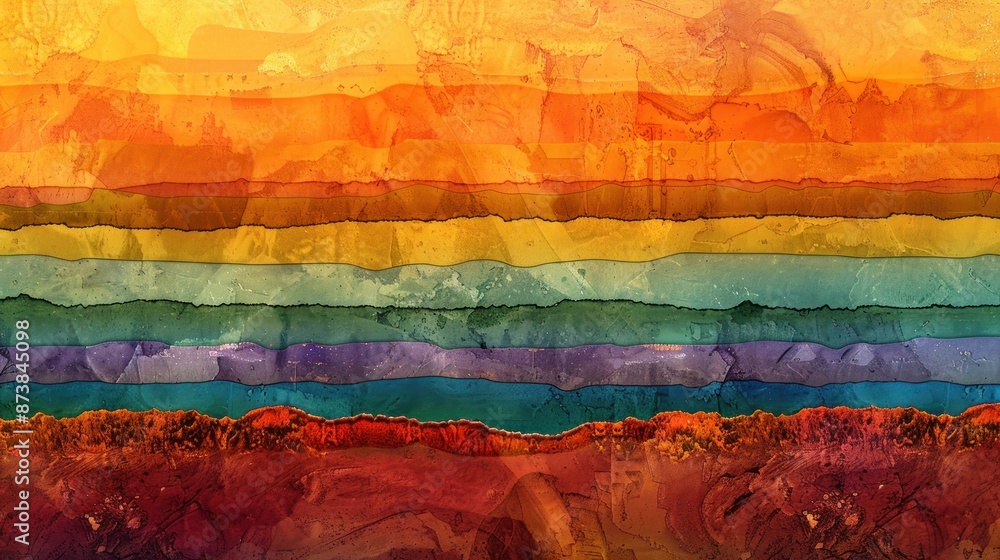 Abstract Landscape in Warm Tones Abstract Landscape in Warm Tones