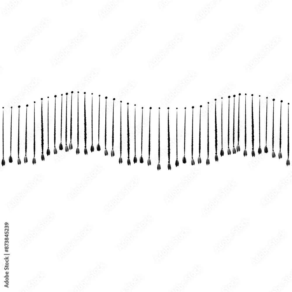 Outline Decoration of hanging wall cartoon or illustration Outline Decoration of hanging wall cartoon or illustration
