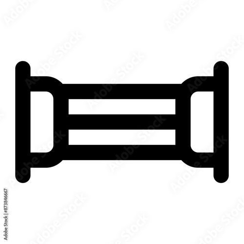 chest expander icon for illustration photo