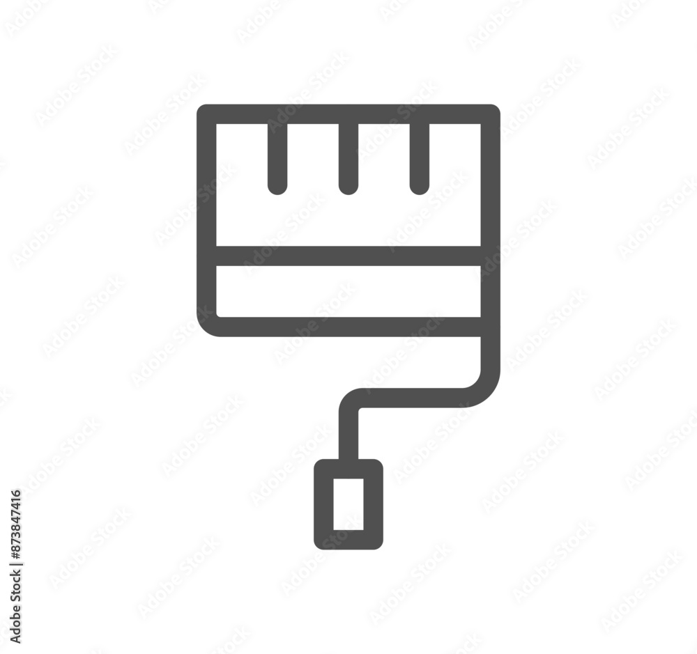 Construction and repair icon outline and linear vector.	
