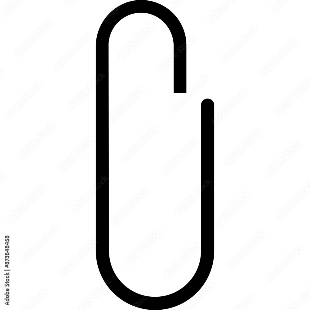 Copper Paperclip Icon Copper Paperclip Icon