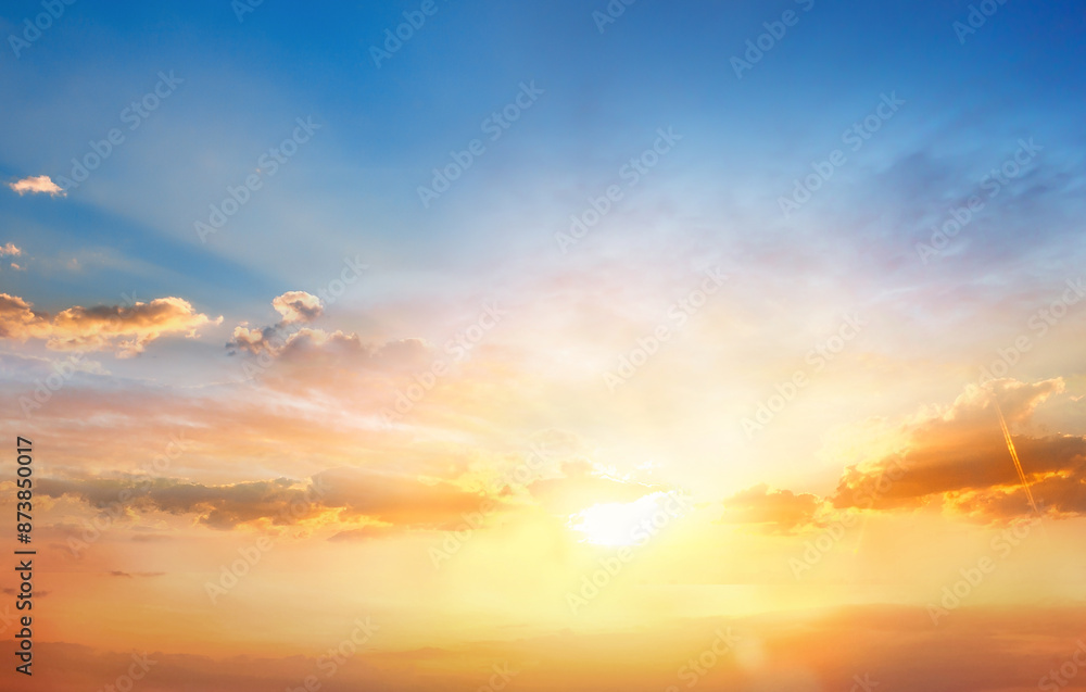 Beautiful Vivid sky painted by the sun leaving bright golden shades Beautiful Vivid sky painted by the sun leaving bright golden shades
