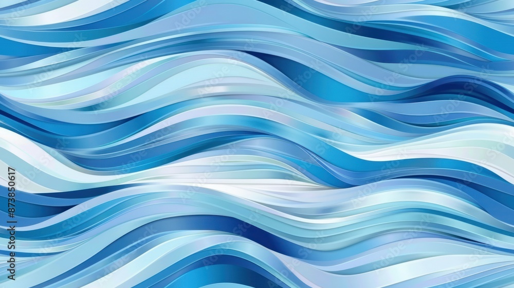 Abstract Blue and White Wavy Pattern Abstract Blue and White Wavy Pattern