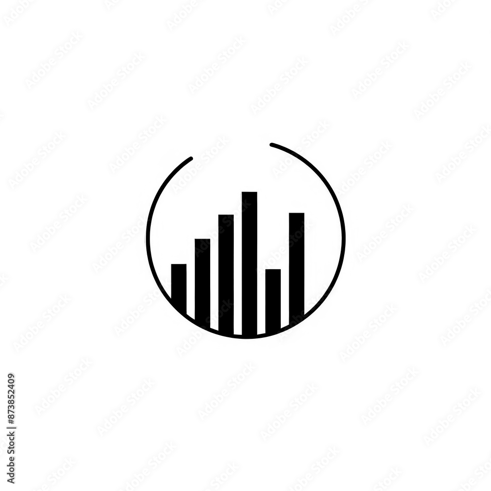 Graph Minimal Icon, Simple Logo Graph Minimal Icon, Simple Logo