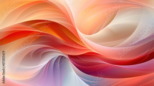 Abstract Wavy Design in Warm Hues