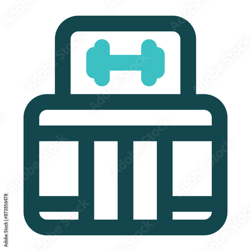 gymnasium icon for illustration