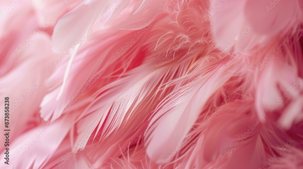 Delicate Pink Feathers Close Up Delicate Pink Feathers Close Up